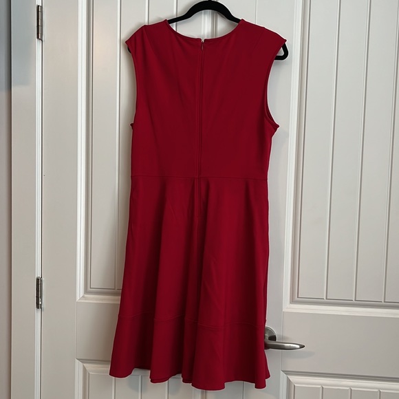 Red fit and flare dress. - Picture 4 of 5